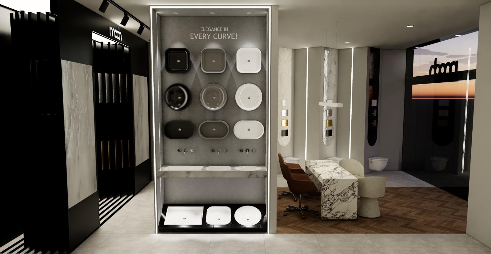 maah showroom basins display