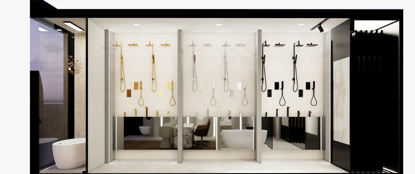 maah showroom mixers display
