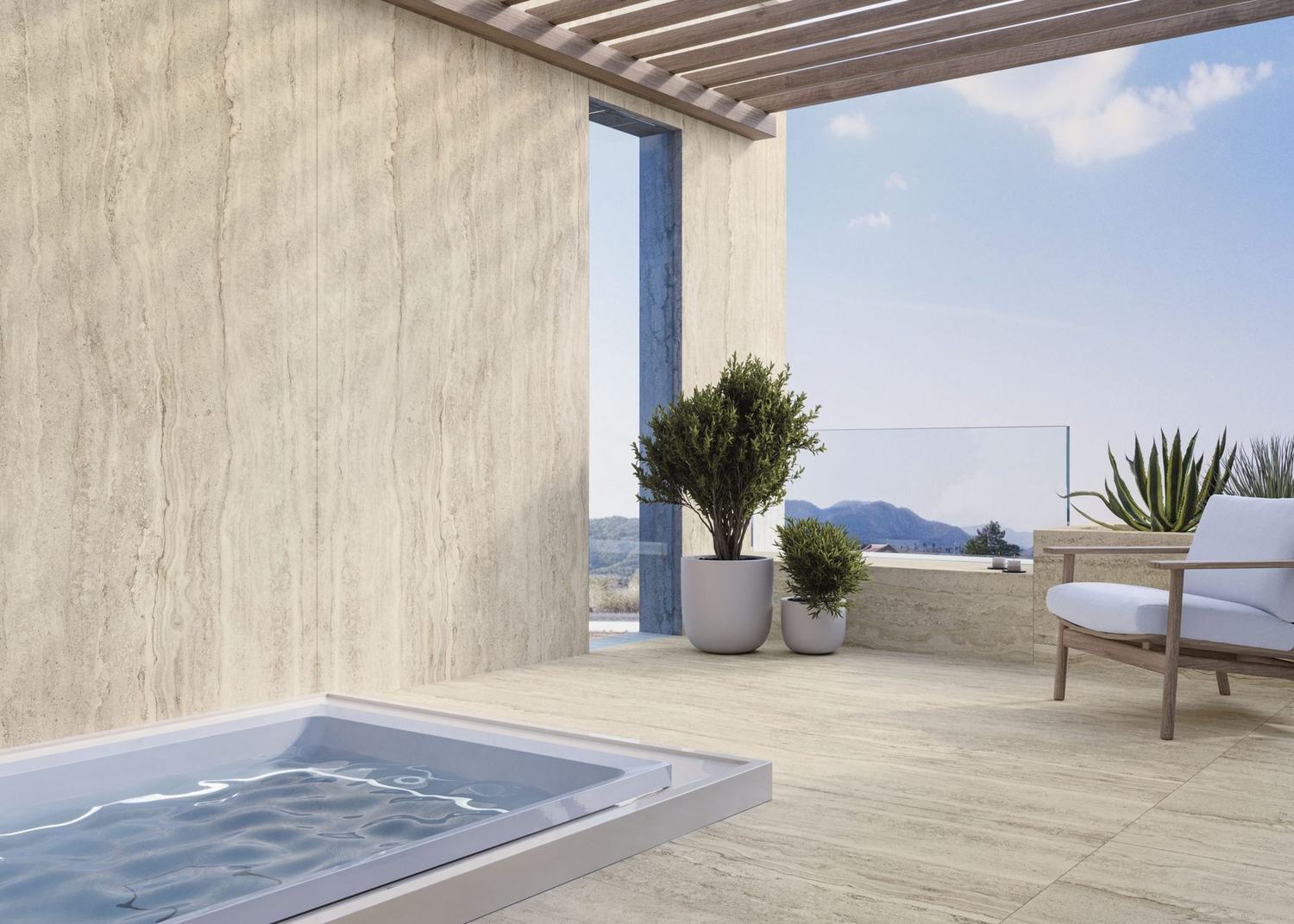 Travertino Stone Beige, view 1 of 3